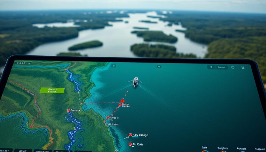 Map With Routes Fish Smart Route Planning: GPS & Mapping Integration for Tournament Anglers